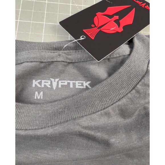 Kryptek Men’s Simple Flag Spartan T-Shirt Sz. M Charcoal Grey New - Picture 4 of 5